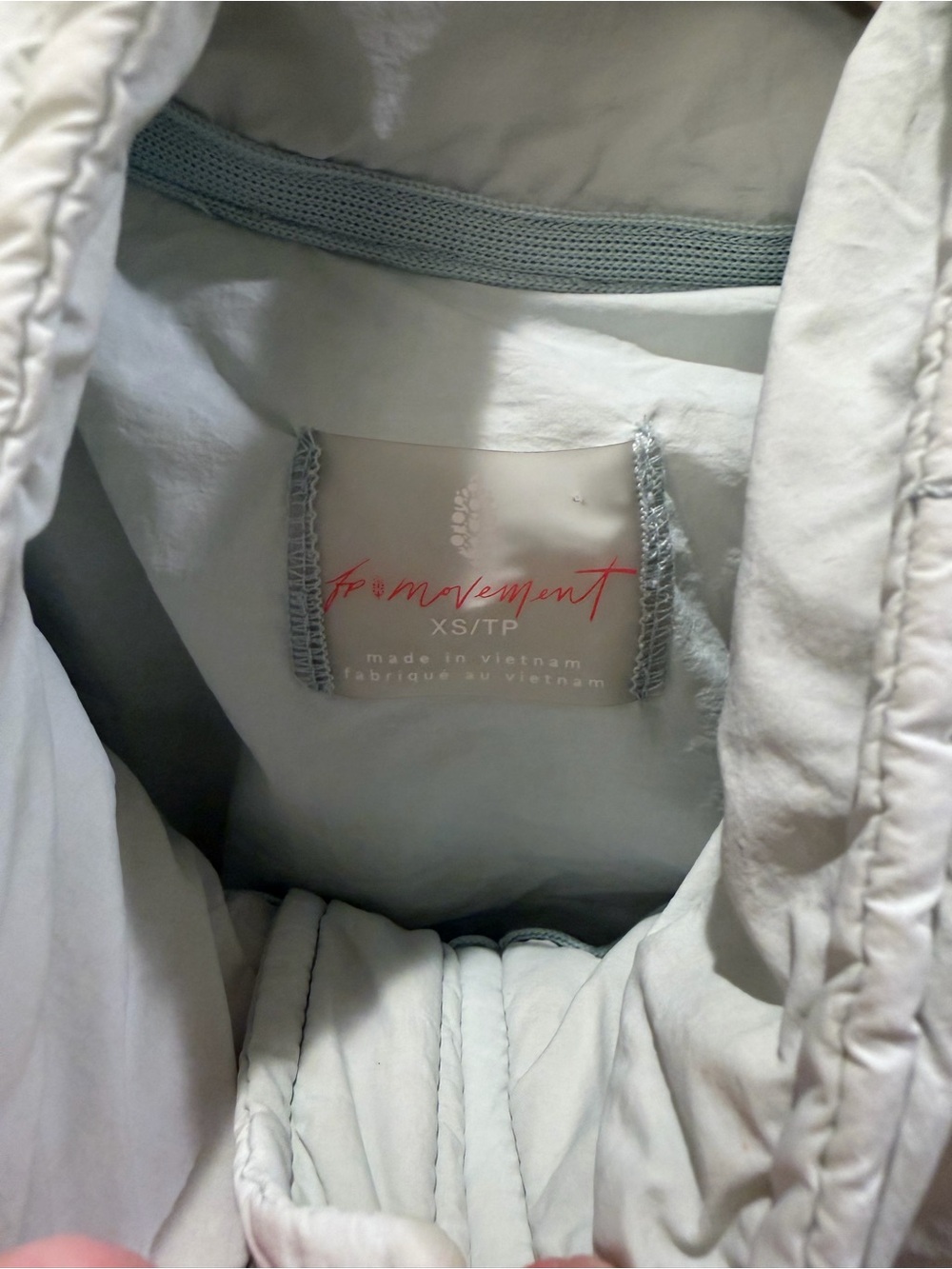 XS free people movement pippa packable puffer jacket Mint blue green Quilted - Picture 4 of 15